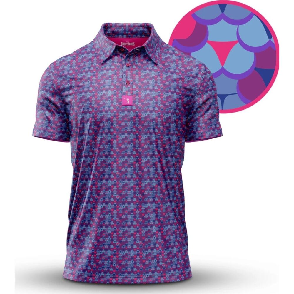 Bogey Bros Golf Company Whale Tail The Original Men's Polo XXL